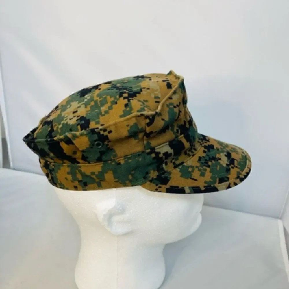 USMC 8-Point Jungle Cover - Marine Corps Digital Jungle Utility Hat- Size S Exce